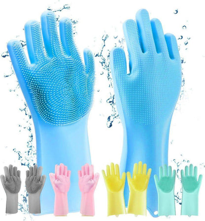 Silicone dish and other washing gloves