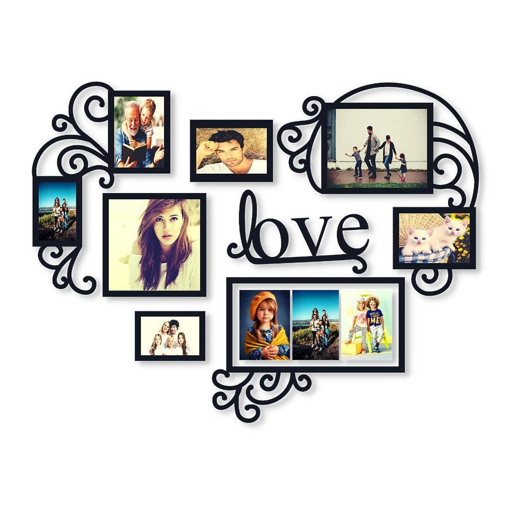 8 frame love wall art