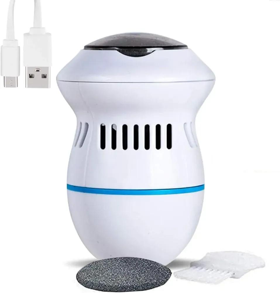 Electric foot exfoliating scrubber