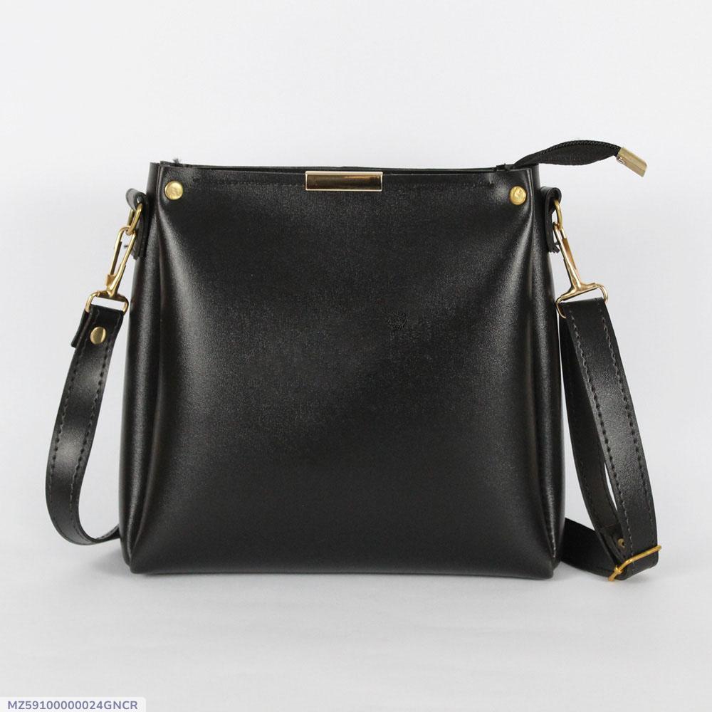 Girl's Rexine plain handbag