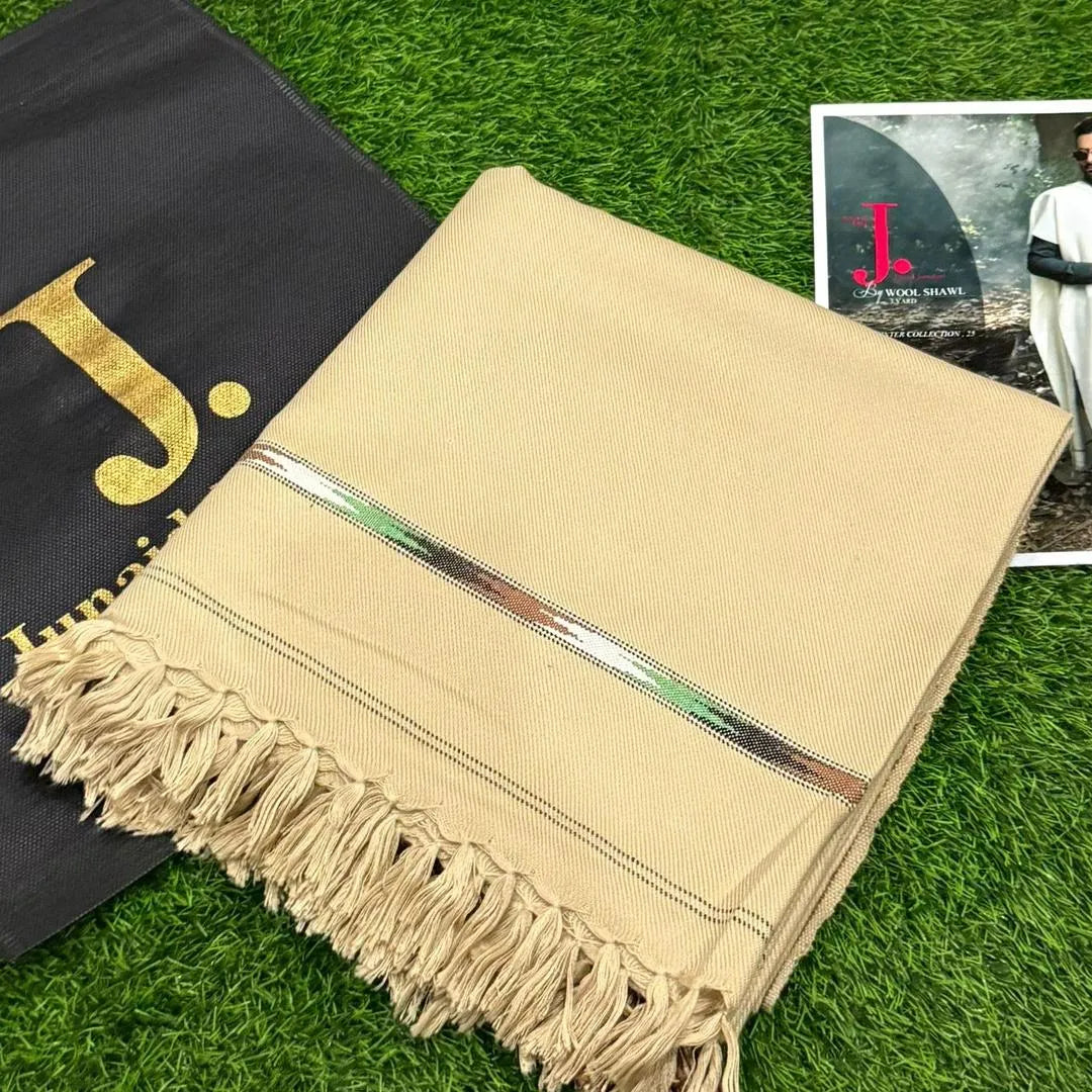 Men's wool texture shawl