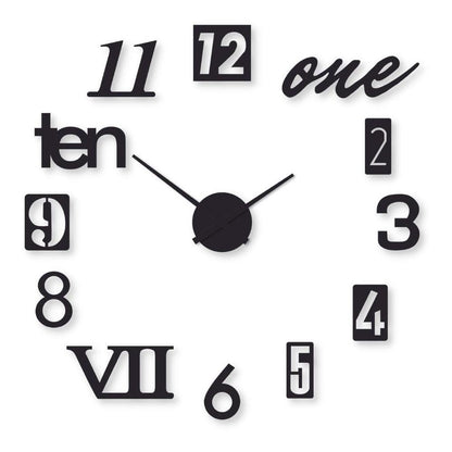 Beautiful mix digit wall clock