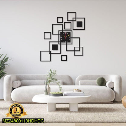 Wooden Diy clock decoration