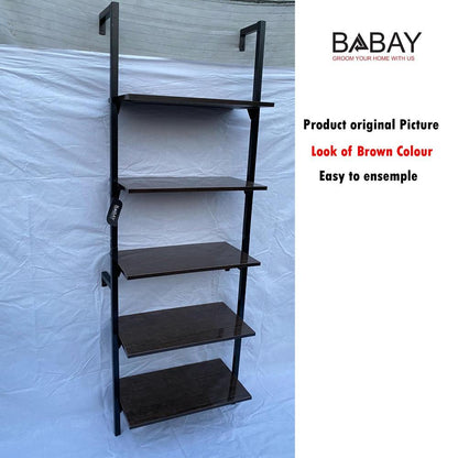 5 layer book shelves rack