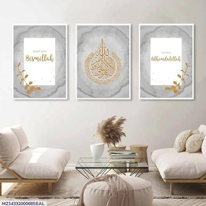 Multicolor stunning abstract wall art set of 3