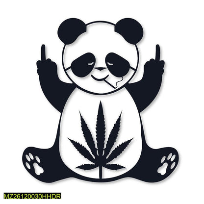 Weed panda wall art decor