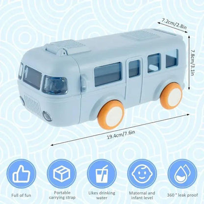 Bus shaped water bottle