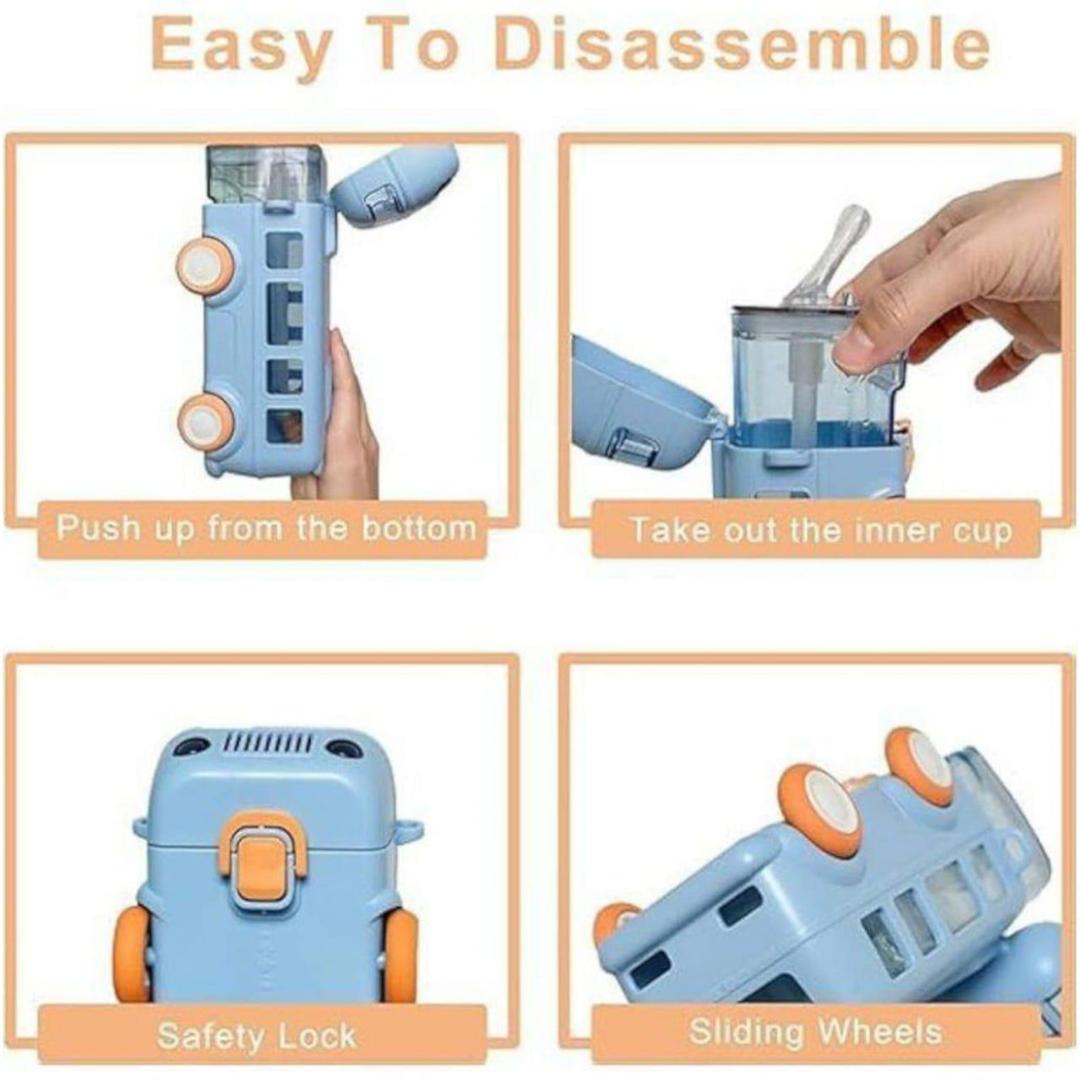 Bus shaped water bottle