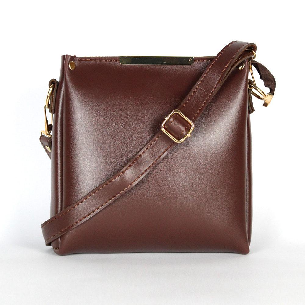 Girl's Rexine plain handbag