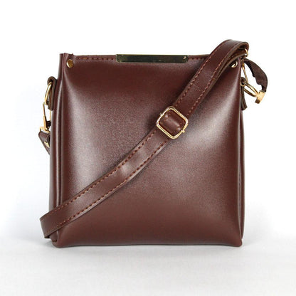 Girl's Rexine plain handbag