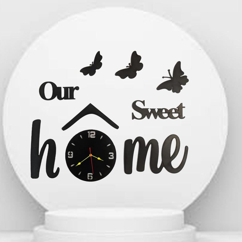 HOME SWEET HOME CLOCK DECORATION