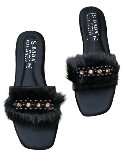 Women's synthetic fiber formal flats