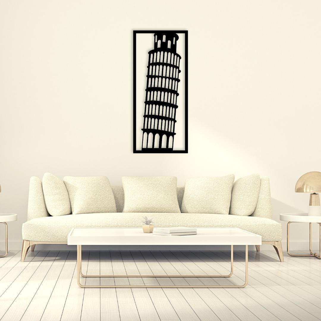 Elegant leaning tower wall art