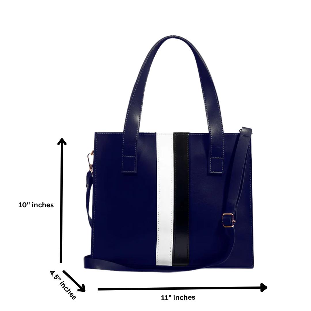 Women's PU leather plain handbag