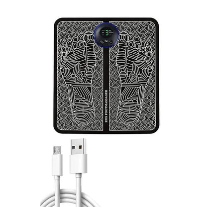 Portable foot massager mat