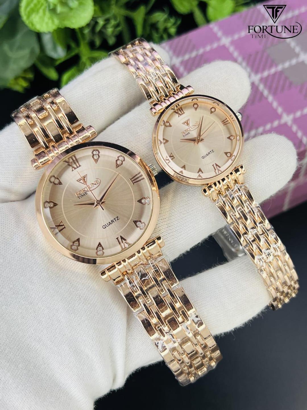 Elegant couple watches