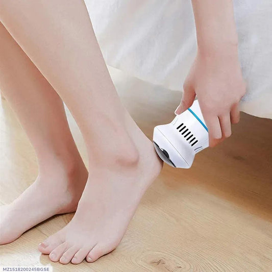 Electric foot exfoliating scrubber