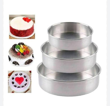 3 pcs round cake mold set