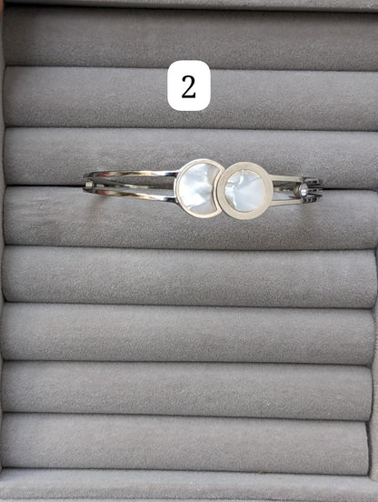 1 PCs silver plated rhinestone Kara bracelet