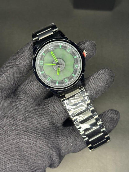 Stainless steel spinning watch