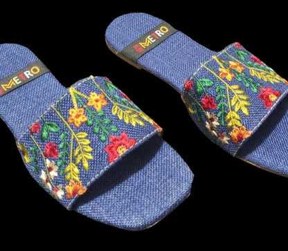 Women's jute formal flats