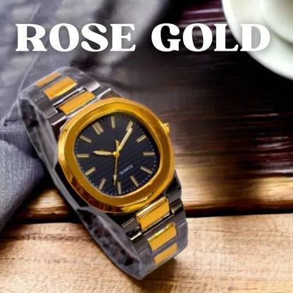 Men's quartz chain strap watch