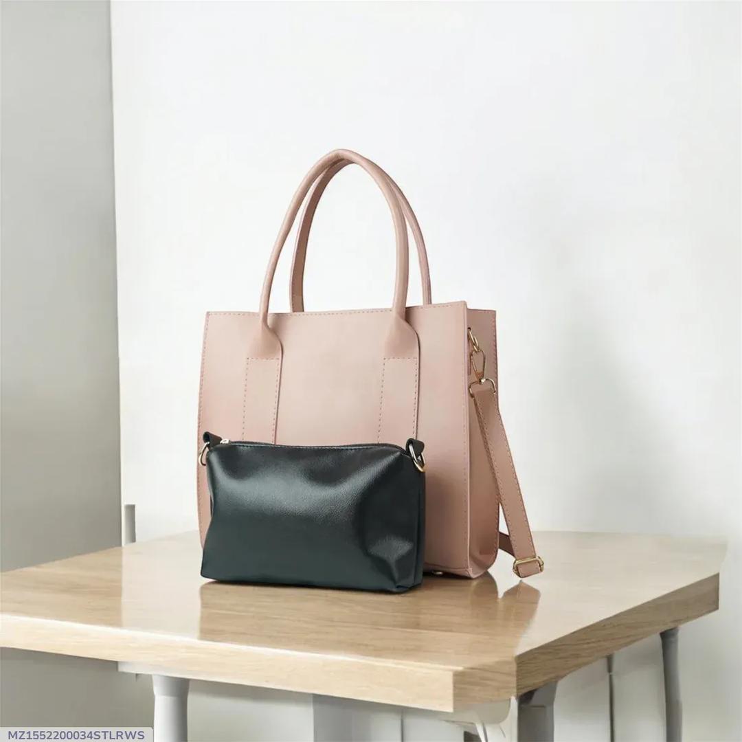 Stylist girl's PU leather handbag set of 2