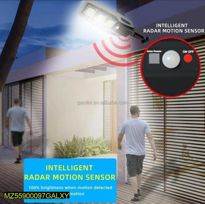 Solar motion sensor outdoor wall light