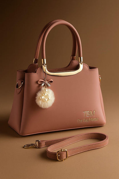 Girl's Rexine plain handbag