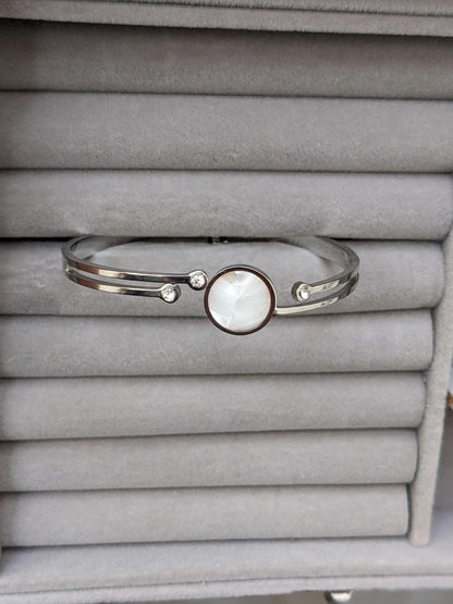 1 PCs silver plated rhinestone Kara bracelet