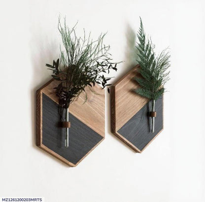 2 PCS MDF WOOD PLANTERS