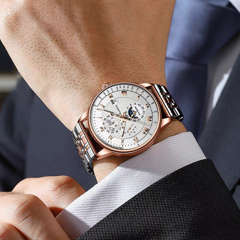 Thin quartz luminous calendar Men's watch