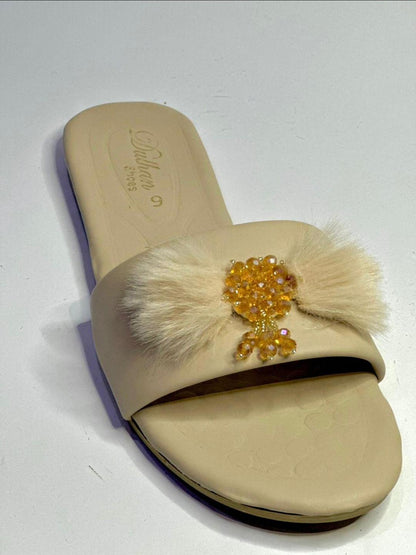 Women's synthetic fiber formal flats