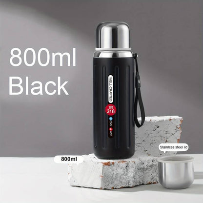 Thermal isolation vacuum water bottle