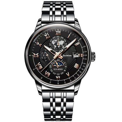 Thin quartz luminous calendar Men's watch