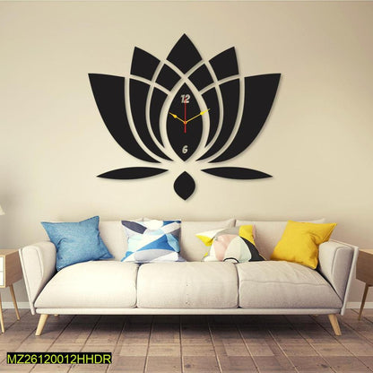 Flower round Analoge wall clock