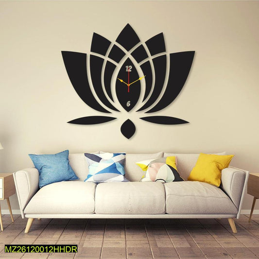 Flower round Analoge wall clock