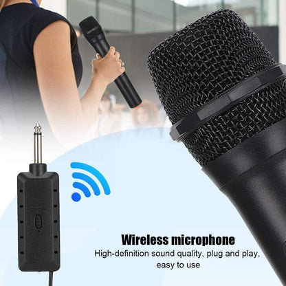 LT-105 UHF cordless dynamic mic system with dual wireless mic and rechargeable receiver