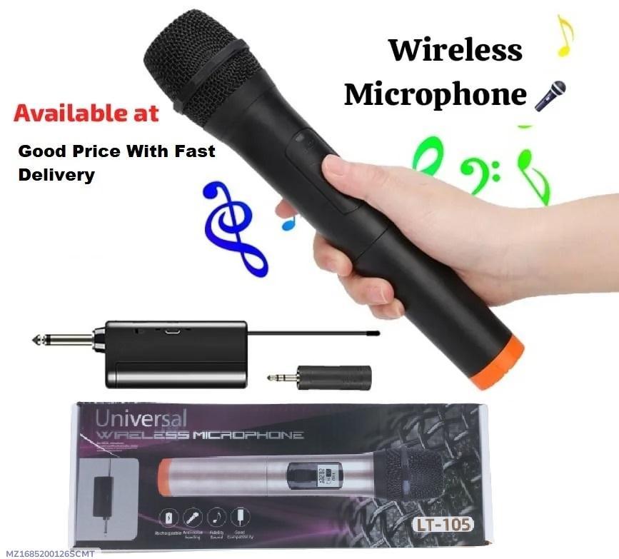 LT-105 UHF cordless dynamic mic system with dual wireless mic and rechargeable receiver