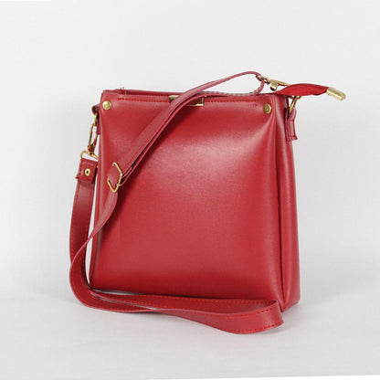 Girl's Rexine plain handbag