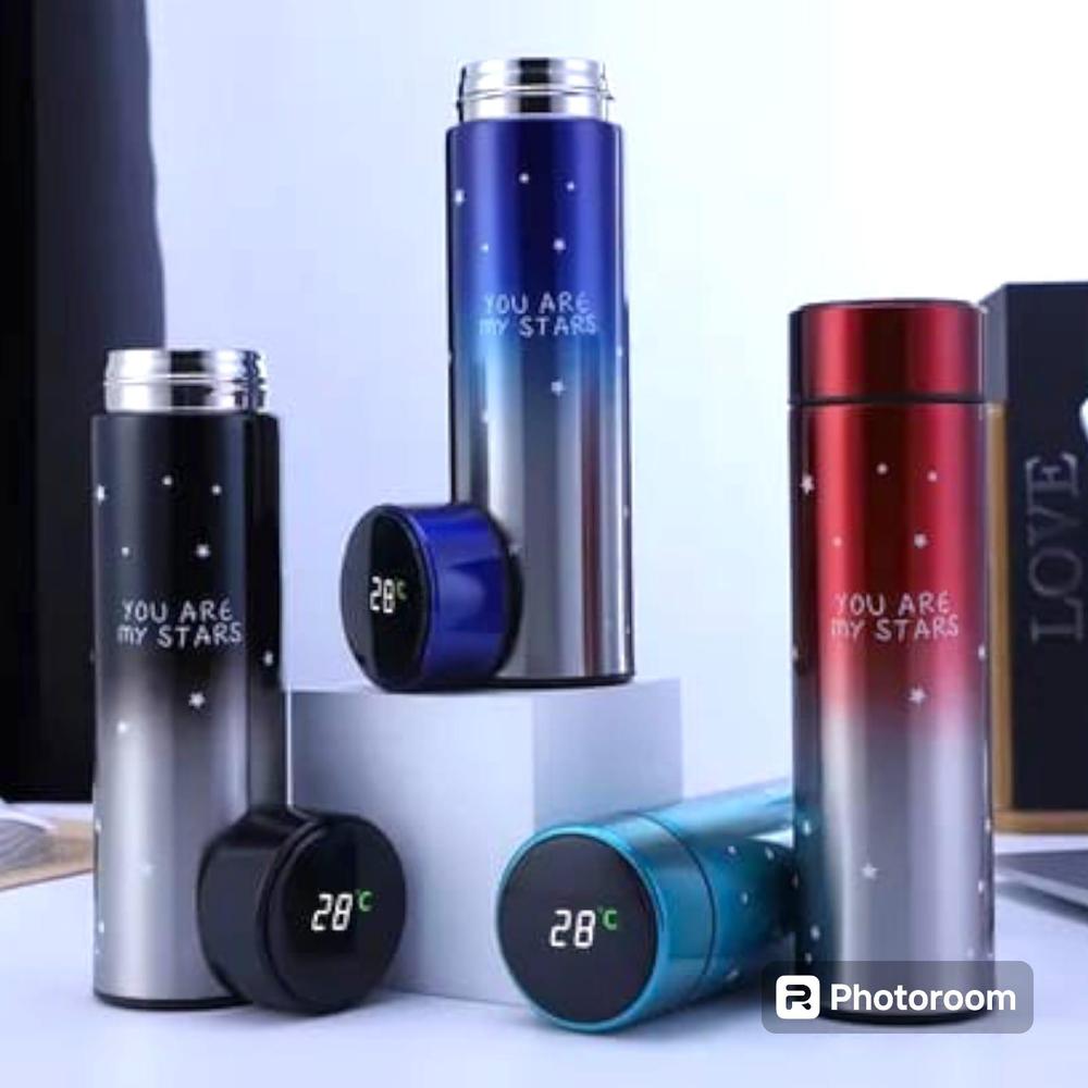 Stainless steel hot and cold water bottle with thermos flask