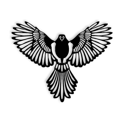 Elegant black bird wall art