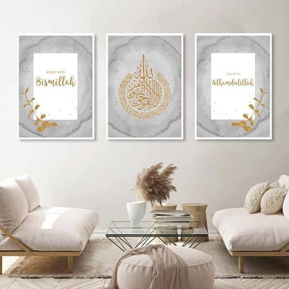 Multicolor stunning abstract wall art set of 3