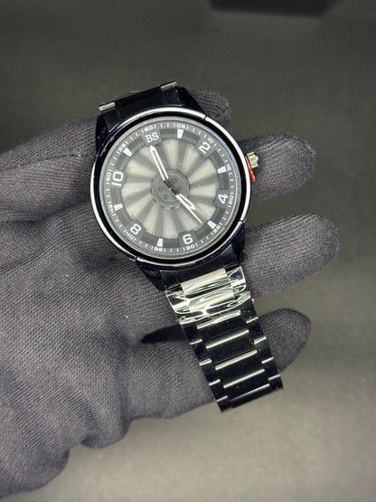 Stainless steel spinning watch