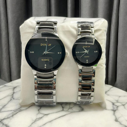 Elegant couple watches