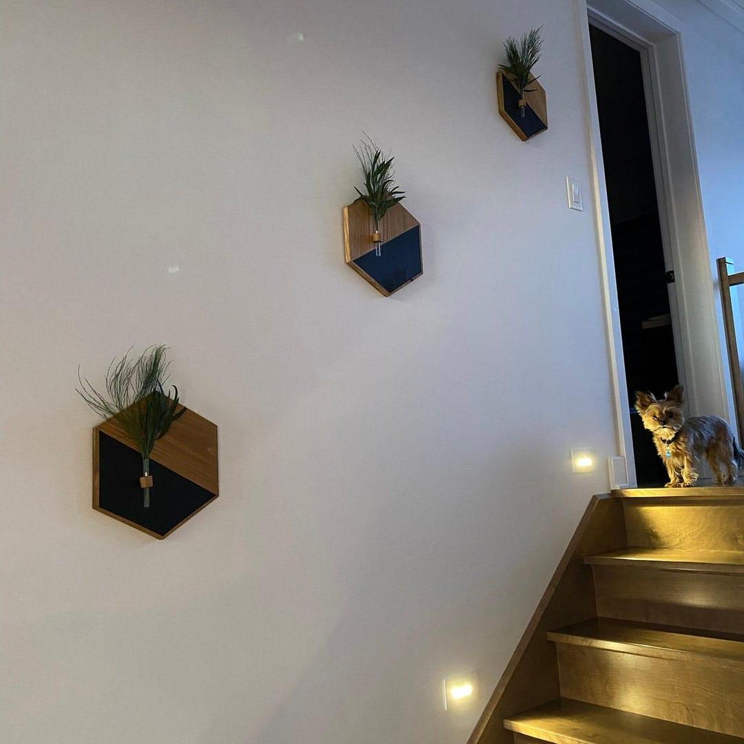 2 PCS MDF WOOD PLANTERS