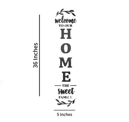 Sweet home wooden wall art