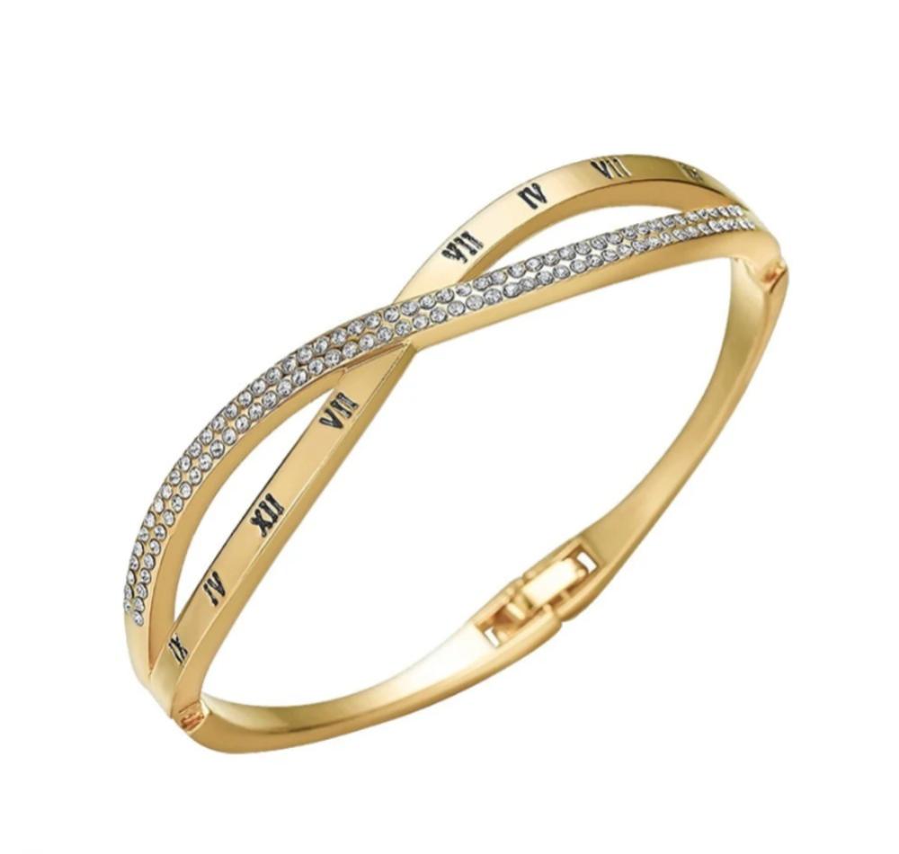 1 PCs modern design gold plated Kara bracelet