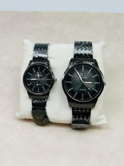 Stylist unisex analog couple watch