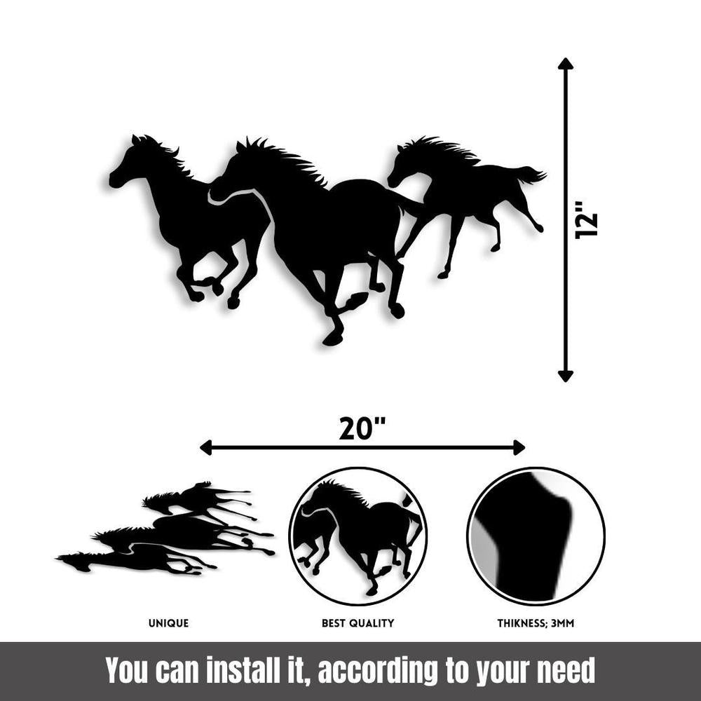 Freedom horse wall art